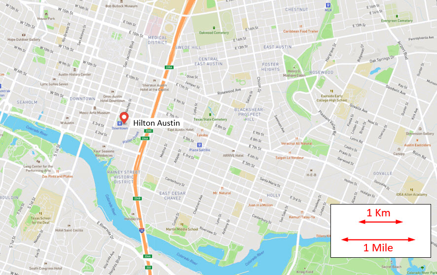 Map of Downtown Austin